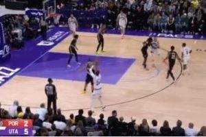 这是个中锋?凯斯勒三分+击地妙传+前场助攻 开局就全面发挥!